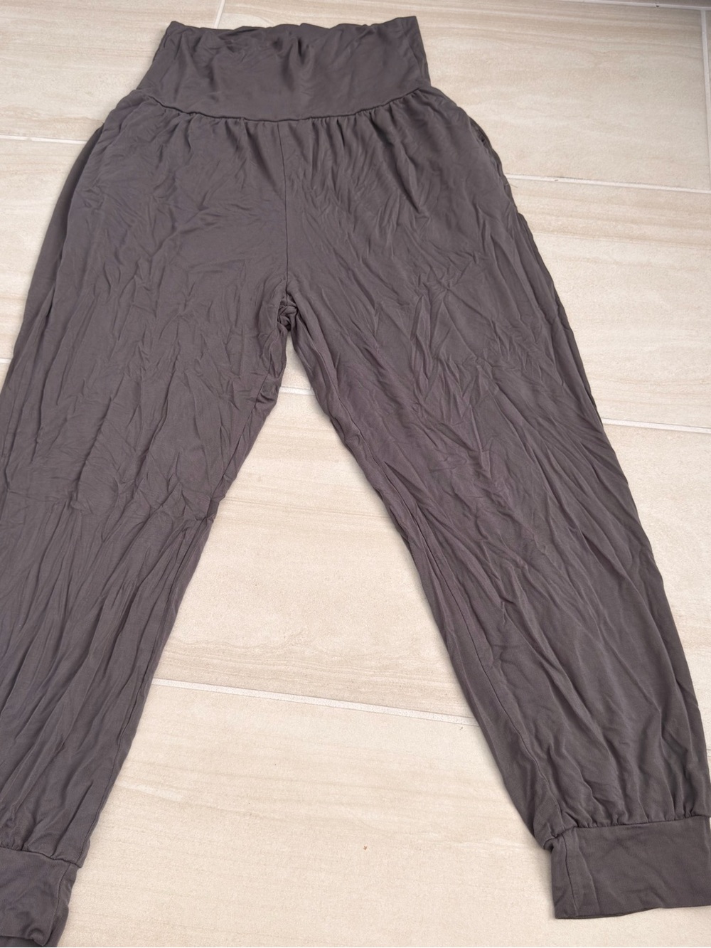 Saivana Bamboo Luxe Knit Pants in Light Taupe